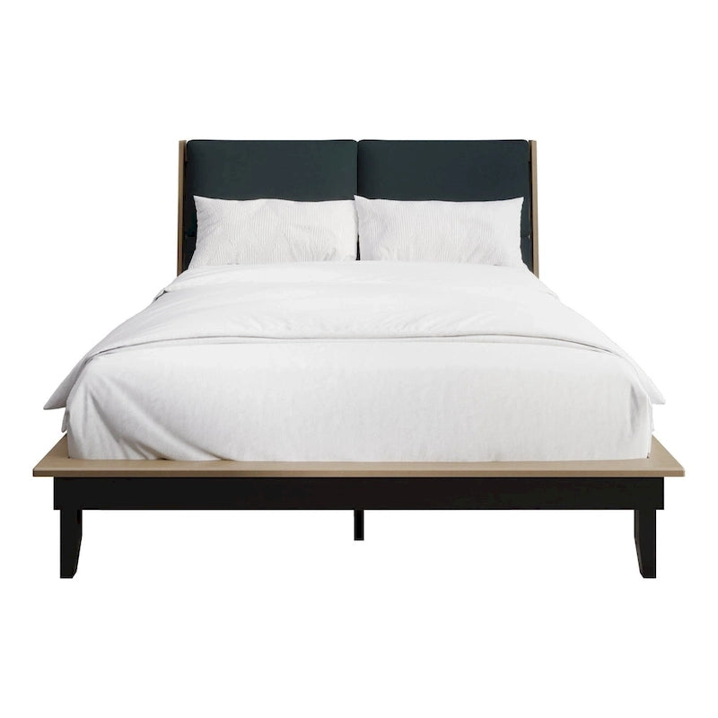 Ensemble de chambre à coucher 4 pièces en bois mi-siècle CraftPorch