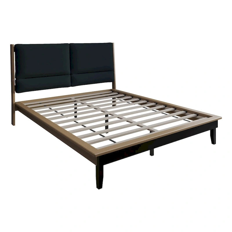 Ensemble de chambre à coucher 4 pièces en bois mi-siècle CraftPorch