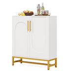 Ensemble de Buffet Vaisselier avec Portes pour Cuisine Salle à Manger, Armoire d'Appoint pour Salon