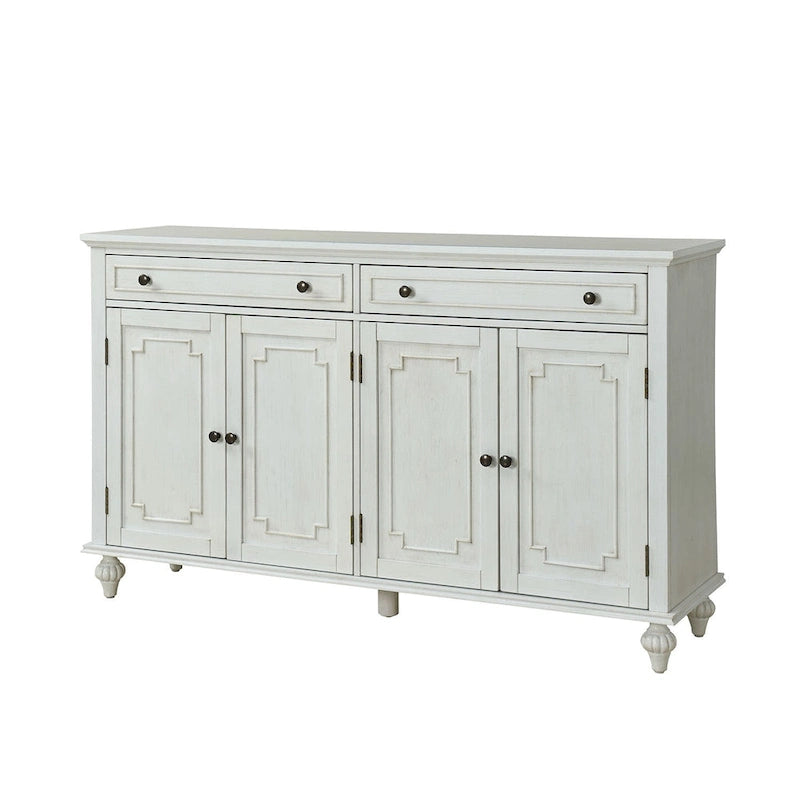 Ruby 58Buffet large traditionnel à 2 tiroirs avec étagères réglables Par HULALA HOME