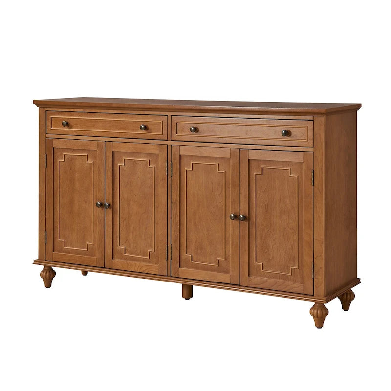 Ruby 58Buffet large traditionnel à 2 tiroirs avec étagères réglables Par HULALA HOME