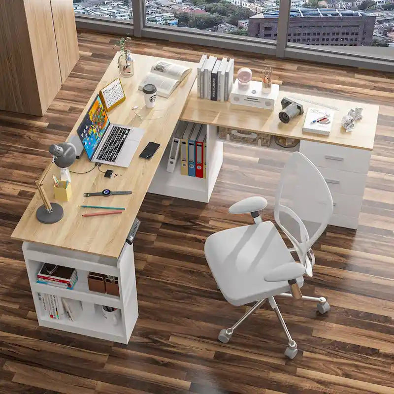 63 Adjustable Office Desk Ergonomic Design Ample Storage and Stand-Up