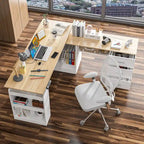 63 Adjustable Office Desk Ergonomic Design Ample Storage and Stand-Up