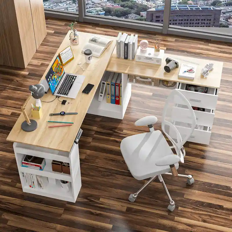 63 Adjustable Office Desk Ergonomic Design Ample Storage and Stand-Up