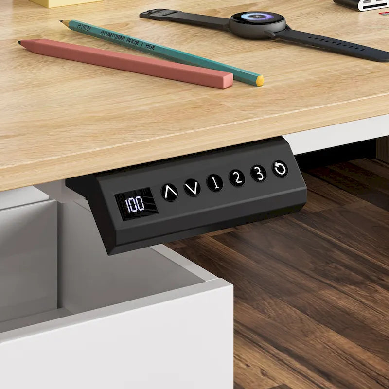 63 Adjustable Office Desk Ergonomic Design Ample Storage and Stand-Up