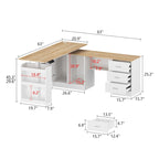 63 Adjustable Office Desk Ergonomic Design Ample Storage and Stand-Up
