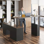 63 Adjustable Office Desk Ergonomic Design Ample Storage and Stand-Up