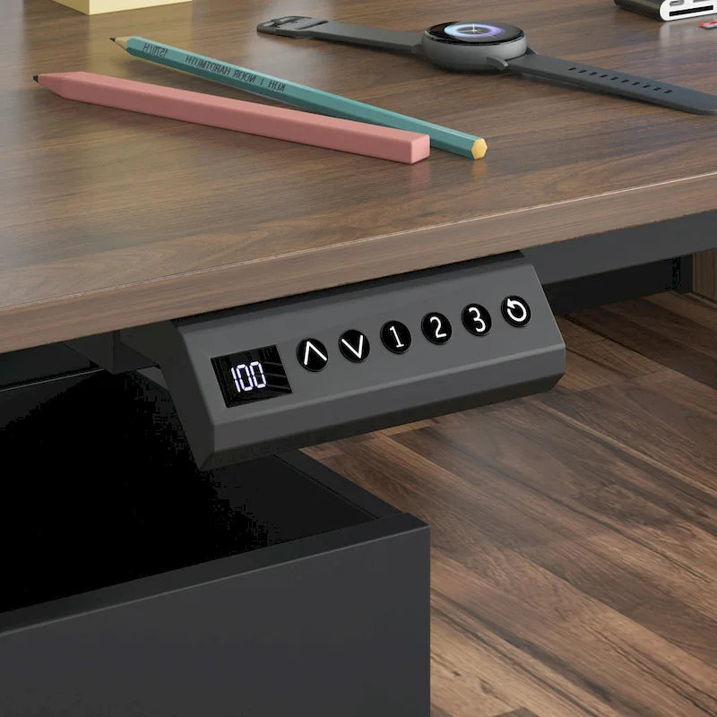 63 Adjustable Office Desk Ergonomic Design Ample Storage and Stand-Up
