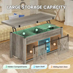 Lift Top Coffee Table 2 Sliding Barn Doors Storage Dining Table