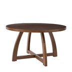 Bryan Mid-century Modern 54 Solid Wood Round Dining Table by HULALA HOME