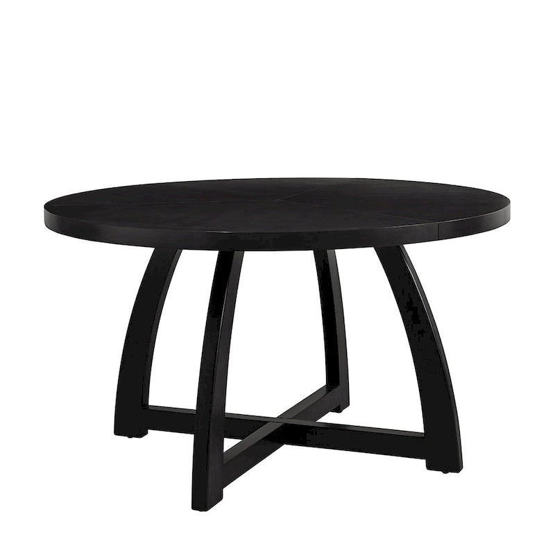 Bryan Mid-century Modern 54 Solid Wood Round Dining Table by HULALA HOME