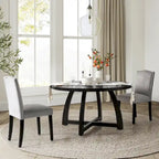 Bryan Mid-century Modern 54 Solid Wood Round Dining Table by HULALA HOME