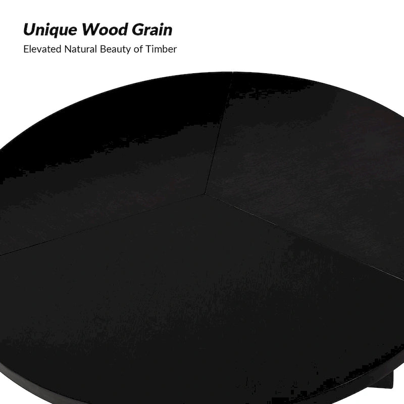 Bryan Mid-century Modern 54 Solid Wood Round Dining Table by HULALA HOME