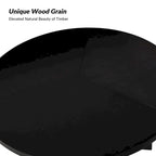 Bryan Mid-century Modern 54 Solid Wood Round Dining Table by HULALA HOME