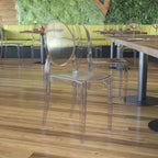 Set of 4 Extra Wide Resin All-Weather Banquet Chairs - 20.5D x 17W x 37.25H