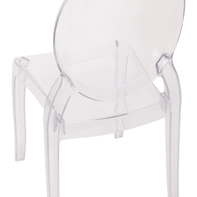 Lot de 4 chaises de banquet extra larges en résine tout temps - 20,5 P x 17 L x 37,25 H