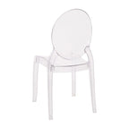 Lot de 4 chaises de banquet extra larges en résine tout temps - 20,5 P x 17 L x 37,25 H