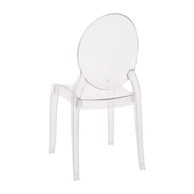 Lot de 4 chaises de banquet extra larges en résine tout temps - 20,5 P x 17 L x 37,25 H
