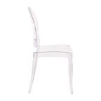 Lot de 4 chaises de banquet extra larges en résine tout temps - 20,5 P x 17 L x 37,25 H