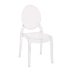 Lot de 4 chaises de banquet extra larges en résine tout temps - 20,5 P x 17 L x 37,25 H