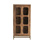Vitrine Apollo en bois à deux portes - 30 x 16 x 61