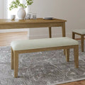 Banc de salle à manger en bois massif au design rustique Sandra par HULALA HOME