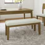 Banc de salle à manger en bois massif au design rustique Sandra par HULALA HOME