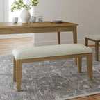 Banc de salle à manger en bois massif au design rustique Sandra par HULALA HOME