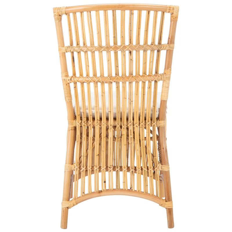 SAFAVIEH Patty, fauteuil d'appoint en rotin avec coussin (lot de 2) - 19,7 L x 22,1 P x 35,4 H - 20Wx22Dx35H