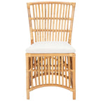 SAFAVIEH Patty, fauteuil d'appoint en rotin avec coussin (lot de 2) - 19,7 L x 22,1 P x 35,4 H - 20Wx22Dx35H