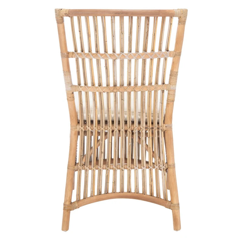SAFAVIEH Patty, fauteuil d'appoint en rotin avec coussin (lot de 2) - 19,7 L x 22,1 P x 35,4 H - 20Wx22Dx35H