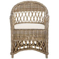 Fauteuil club en rotin naturel Spyrini SAFAVIEH - 25,5 x 26,5 x 35,5 - 26Lx27Px36H