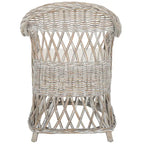 Fauteuil club en rotin naturel Spyrini SAFAVIEH - 25,5 x 26,5 x 35,5 - 26Lx27Px36H