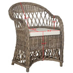 Fauteuil club en rotin naturel Spyrini SAFAVIEH - 25,5 x 26,5 x 35,5 - 26Lx27Px36H