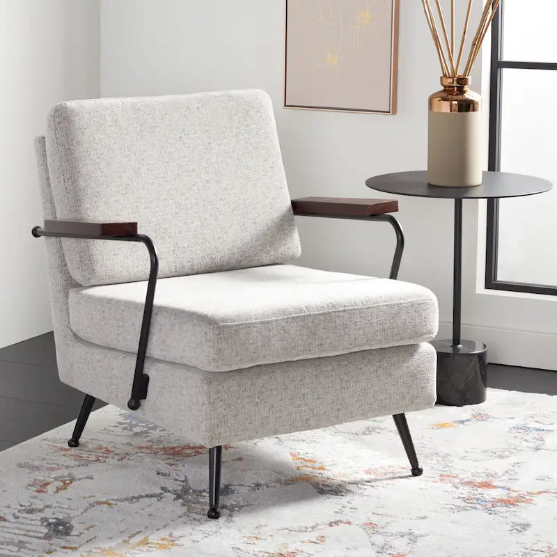 SAFAVIEH Leda Arm Chair - 26 W x 29 D x 32 H - 26Wx29Dx32H