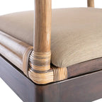 SAFAVIEH Saveta Honey Arm Chair - 23 x 22.5 x 34 - 23Wx23Dx34H