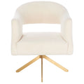 SAFAVIEH Couture Sanni Fauteuil pivotant - 27Lx29Px33H