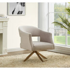 SAFAVIEH Couture Sanni Fauteuil pivotant - 27Lx29Px33H