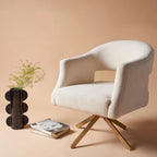 SAFAVIEH Couture Sanni Fauteuil pivotant - 27Lx29Px33H