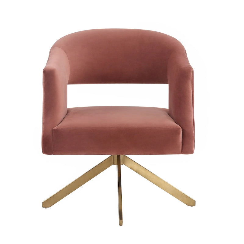 SAFAVIEH Couture Sanni Fauteuil pivotant - 27Lx29Px33H