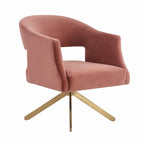 SAFAVIEH Couture Sanni Fauteuil pivotant - 27Lx29Px33H