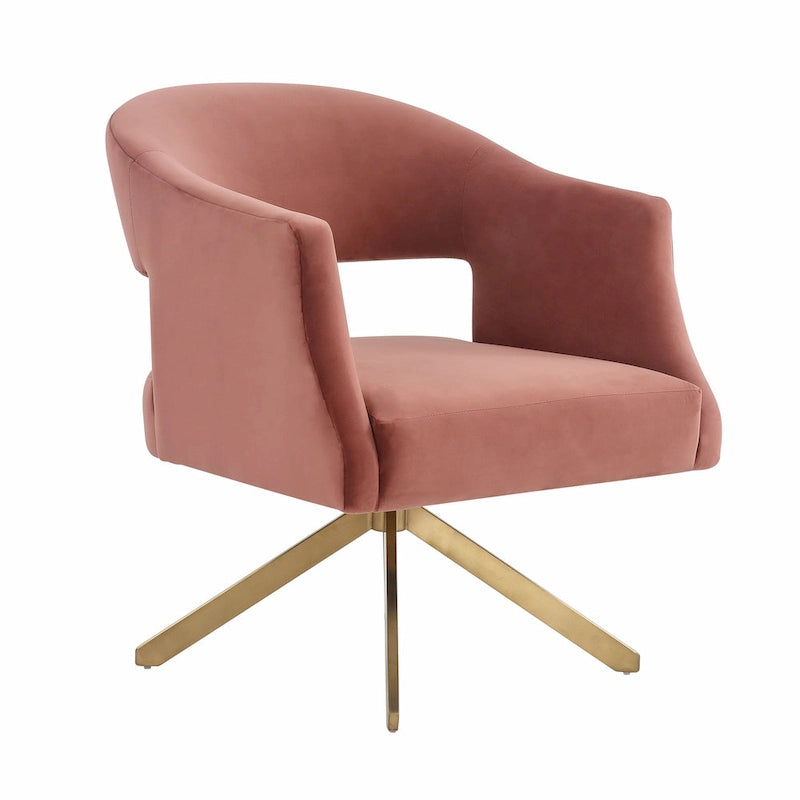 SAFAVIEH Couture Sanni Fauteuil pivotant - 27Lx29Px33H