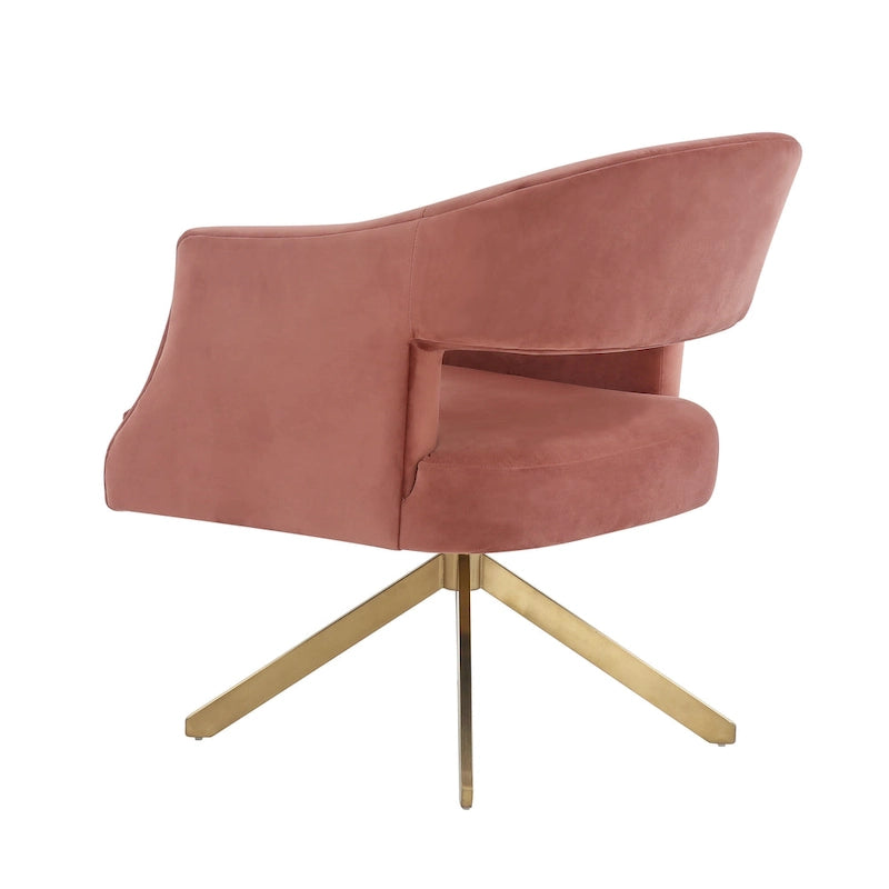 SAFAVIEH Couture Sanni Fauteuil pivotant - 27Lx29Px33H