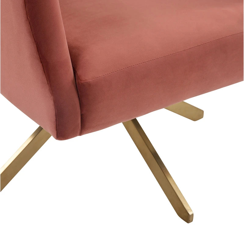 SAFAVIEH Couture Sanni Fauteuil pivotant - 27Lx29Px33H