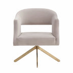 SAFAVIEH Couture Sanni Fauteuil pivotant - 27Lx29Px33H