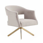 SAFAVIEH Couture Sanni Fauteuil pivotant - 27Lx29Px33H