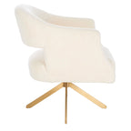 SAFAVIEH Couture Sanni Fauteuil pivotant - 27Lx29Px33H