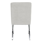 SAFAVIEH Merrilee Glam Black Chrome Tufted Side Chair - 19Wx23Dx35H