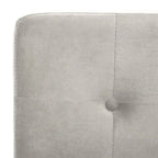 SAFAVIEH Merrilee Glam Black Chrome Tufted Side Chair - 19Wx23Dx35H