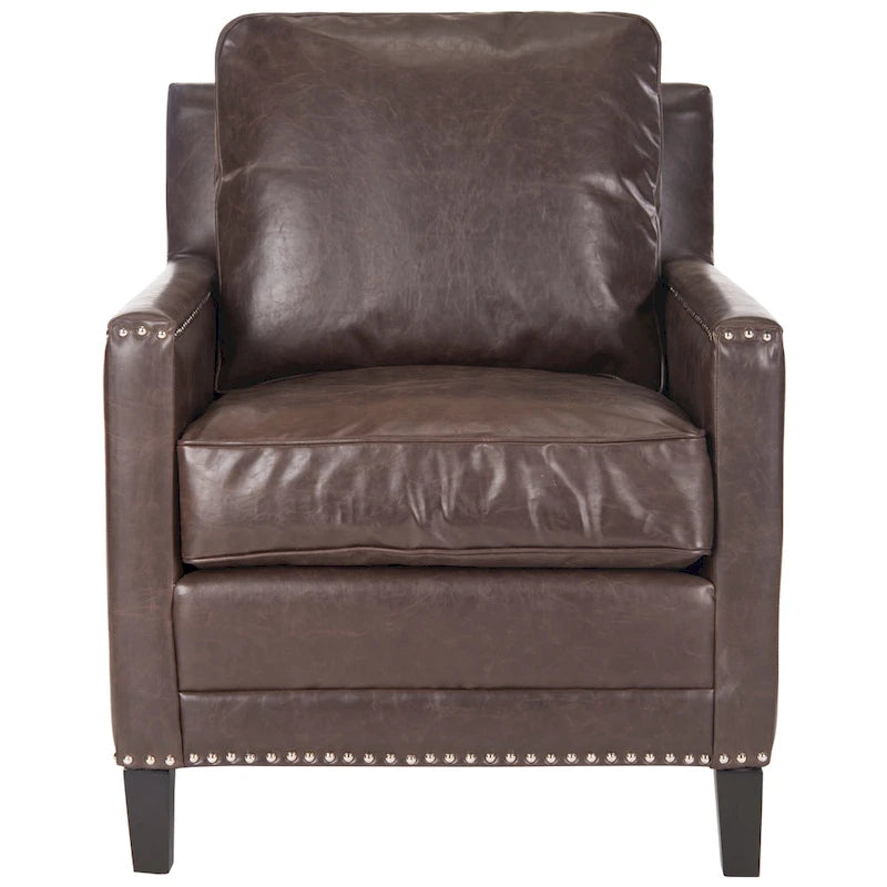 SAFAVIEH Kylee Peach Pink/ White Polyester Fabric Club Chair - 28.5 x 31.9 x 38.2 - 29Wx32Dx38H